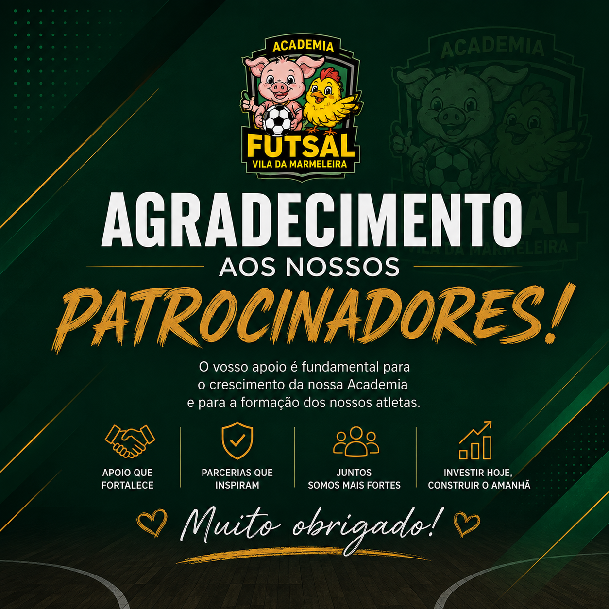 Agradecimento aos Nossos Patrocinadores